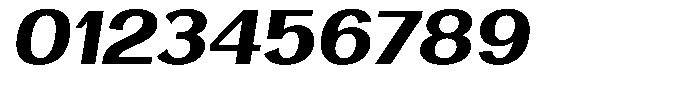 Vegora Extra Bold Semi Expanded Slant Font OTHER CHARS