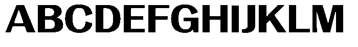 Vegora Extra Bold Semi Expanded Font UPPERCASE