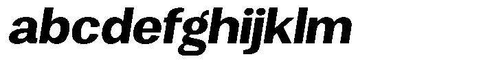 Vegora Extra Bold Slant FONT