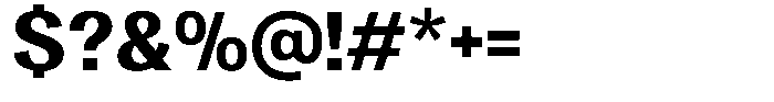 Vegora Extra Bold Font OTHER CHARS