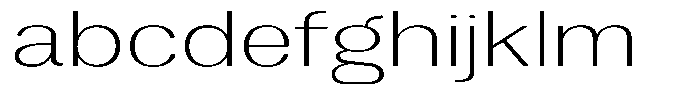 Vegora Extra Light Extra Expanded FONT