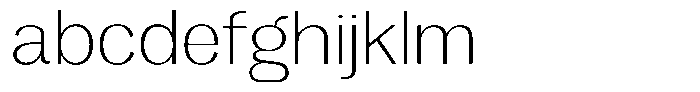 Vegora Extra Light Semi Expanded FONT