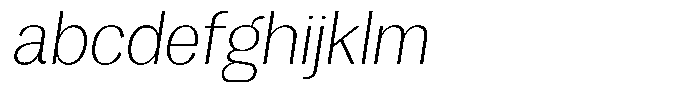 Vegora Extra Light Slant FONT