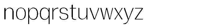 Vegora Extra Light Font LOWERCASE