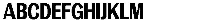 Vegora Heavy Condensed Font UPPERCASE