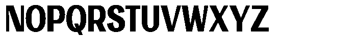 Vegora Heavy Condensed Font UPPERCASE