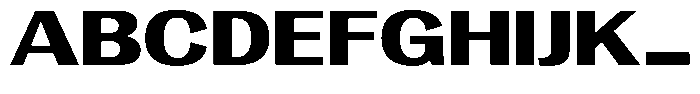 Vegora Heavy Expanded Font UPPERCASE
