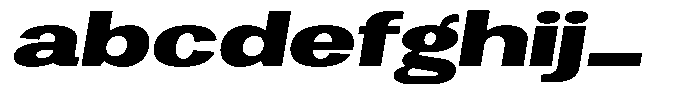 Vegora Heavy Extra Expanded Slant FONT