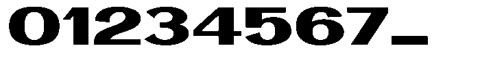 Vegora Heavy Extra Expanded Font OTHER CHARS