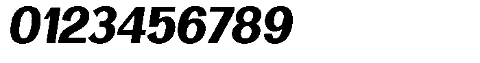 Vegora Heavy Semi Condensed Slant Font OTHER CHARS