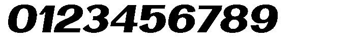 Vegora Heavy Semi Expanded Slant Font OTHER CHARS