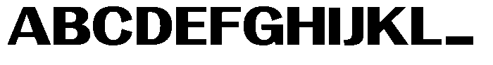 Vegora Heavy Semi Expanded Font UPPERCASE