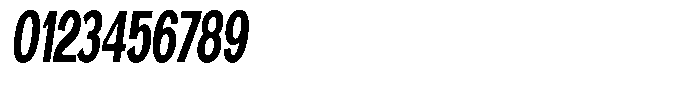 Vegora Heavy Ultra Condensed Slant Font OTHER CHARS