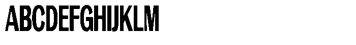 Vegora Heavy Ultra Condensed Font UPPERCASE