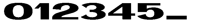 Vegora Heavy Ultra Expanded Font OTHER CHARS