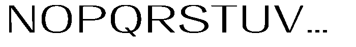 Vegora Light Extra Expanded Font UPPERCASE