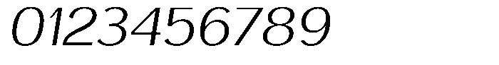 Vegora Light Semi Expanded Slant Font OTHER CHARS