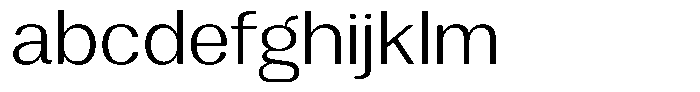 Vegora Light Semi Expanded FONT