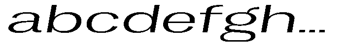 Vegora Light Ultra Expanded Slant FONT