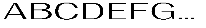 Vegora Light Ultra Expanded Font UPPERCASE