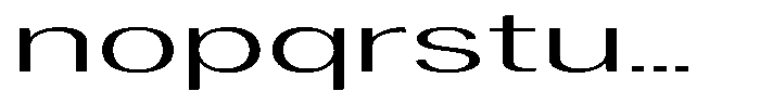 Vegora Light Ultra Expanded Font LOWERCASE