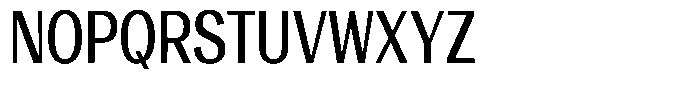Vegora Medium Condensed Font UPPERCASE