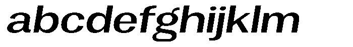 Vegora Medium Expanded Slant FONT