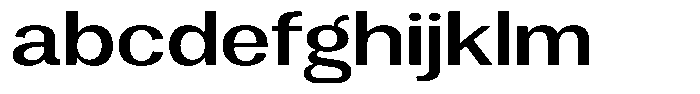 Vegora Medium Expanded FONT
