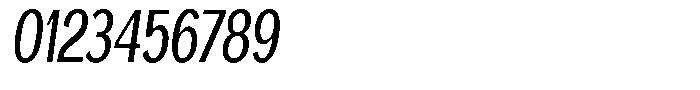 Vegora Medium Extra Condensed Slant Font OTHER CHARS