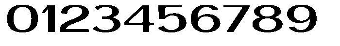 Vegora Medium Extra Expanded Font OTHER CHARS