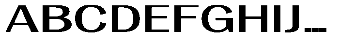 Vegora Medium Extra Expanded Font UPPERCASE