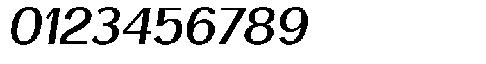 Vegora Medium Slant Font OTHER CHARS