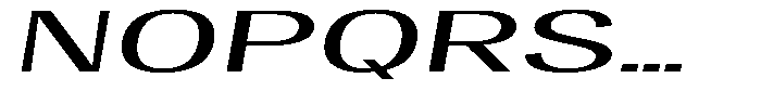 Vegora Ultra Expanded Slant Font UPPERCASE