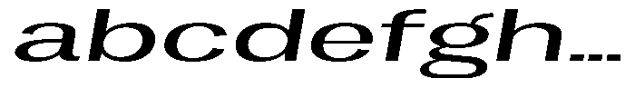Vegora Ultra Expanded Slant FONT