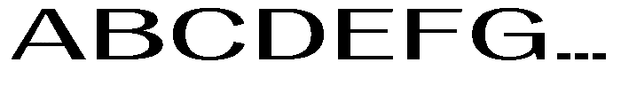 Vegora Ultra Expanded Font UPPERCASE