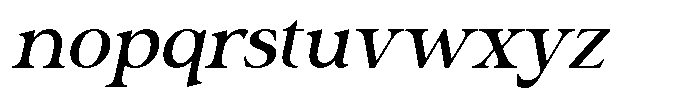 Vekota Realies Italic Font LOWERCASE