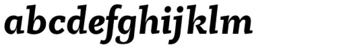 Vekta Serif Black Italic Font LOWERCASE