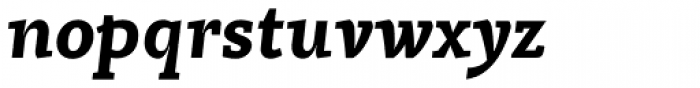 Vekta Serif Black Italic Font LOWERCASE