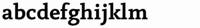 Vekta Serif Bold Font LOWERCASE