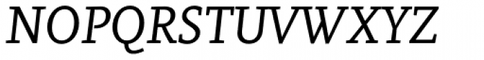 Vekta Serif Book Italic Font UPPERCASE