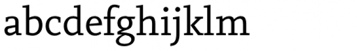 Vekta Serif Book Font LOWERCASE