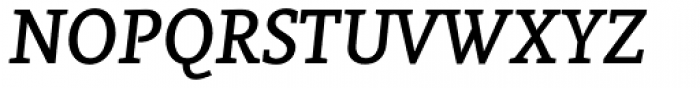 Vekta Serif Medium Italic Font UPPERCASE
