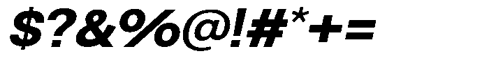 Velantra Extra Bold Italic Font OTHER CHARS