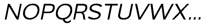 Velantra Italic Font UPPERCASE