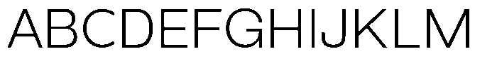 Velantra Light Font UPPERCASE