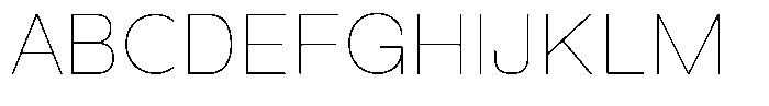 Velantra Thin Font UPPERCASE