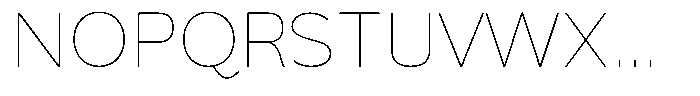 Velantra Thin Font UPPERCASE