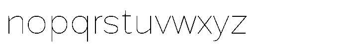 Velantra Thin Font LOWERCASE