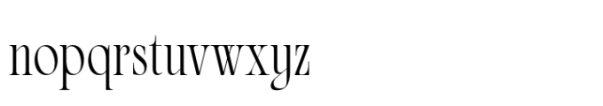 Velaria Crest Light Narrow Font LOWERCASE