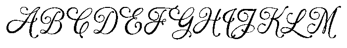 Velations Font UPPERCASE